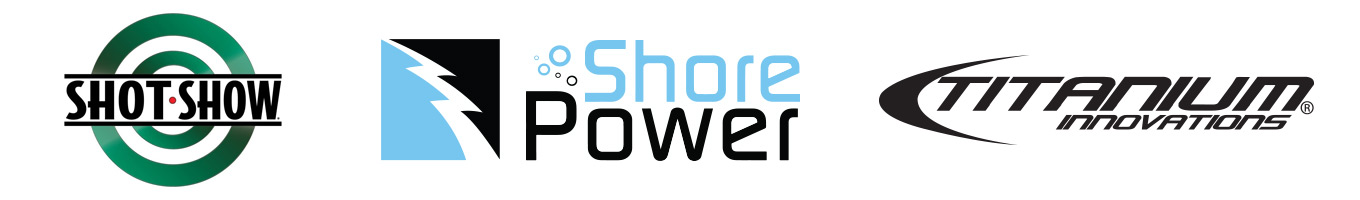 SHOT Show, Shore Power Inc, and Titanium Innovations Logo